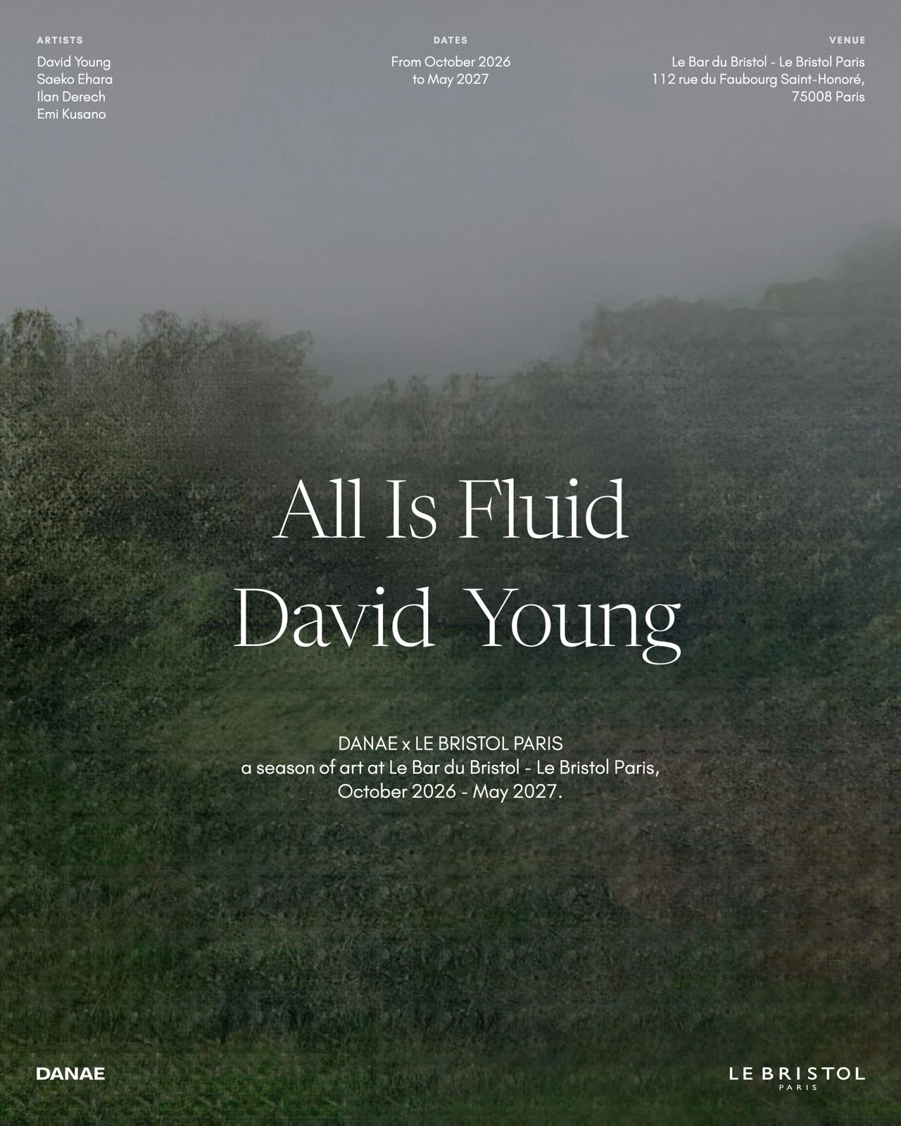 All Is Fluid, David Young, DANAE × Le Bristol Paris